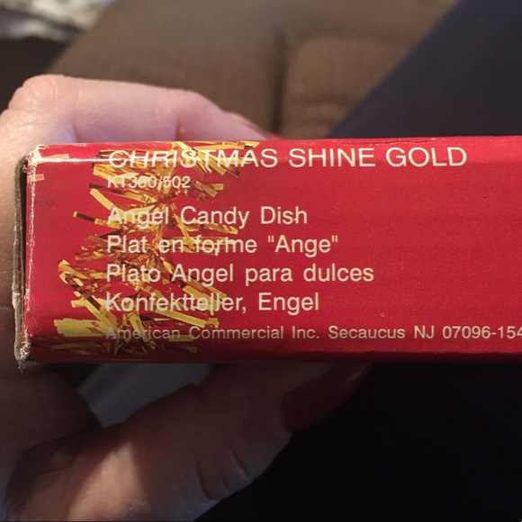 Mikasa Studio Nova Christmas Shine  Gold Angel candy trinket dish - Picture 4 of 4